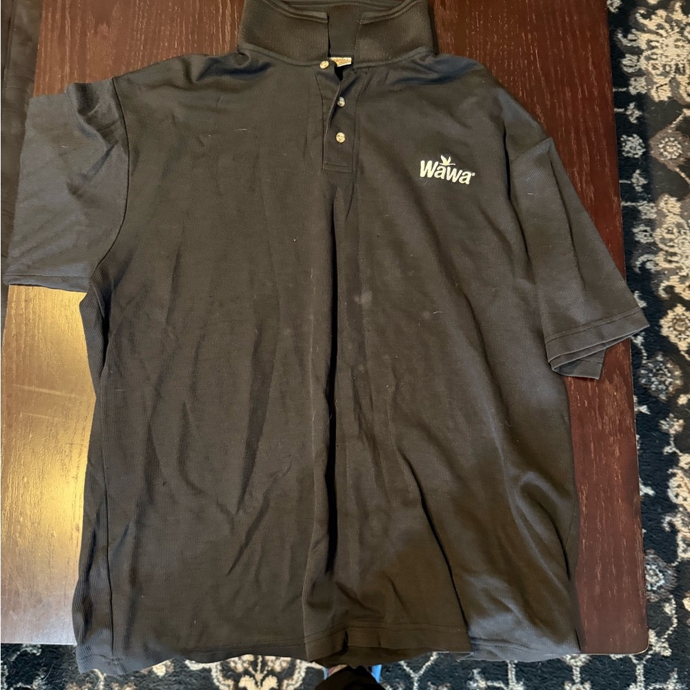 Wawa Black Men's Polo Shirt